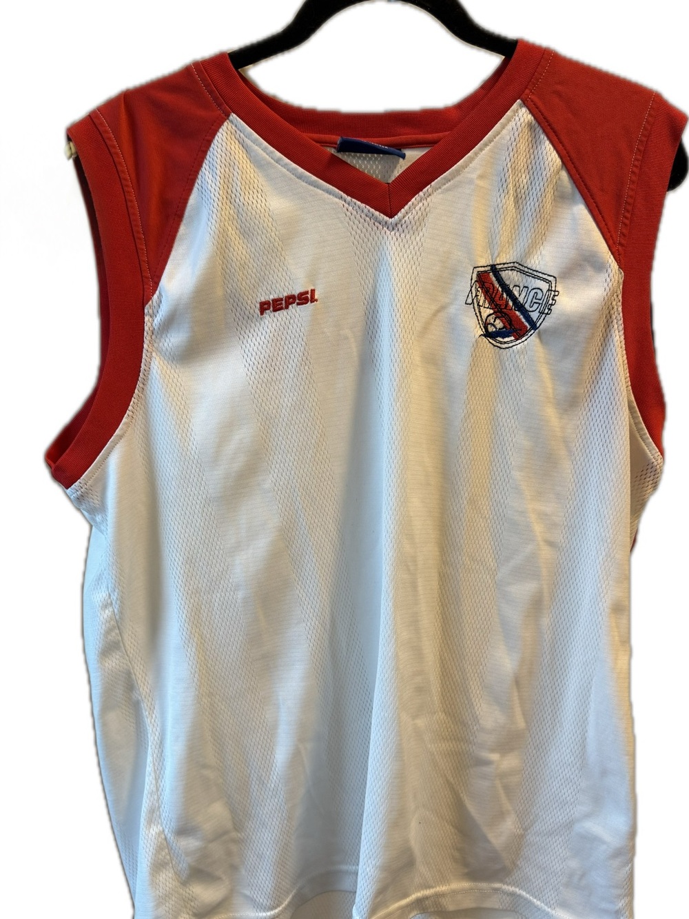 Vintage Pepsi NYC Mesh Sleveless Jersey Tank Top Y2K XL